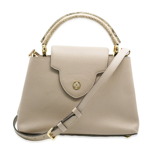 Louis Vuitton Galet Python Taurillon Capucines MM
