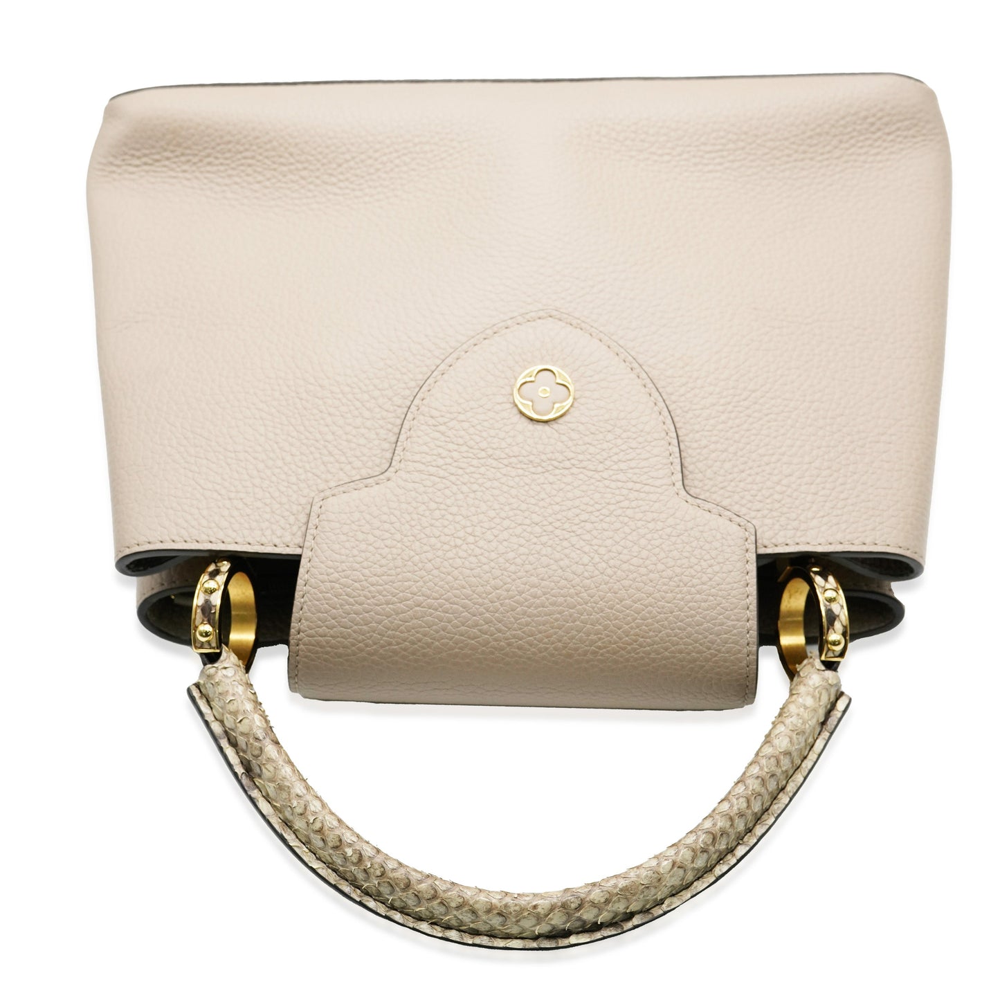 Louis Vuitton Galet Python Taurillon Capucines MM