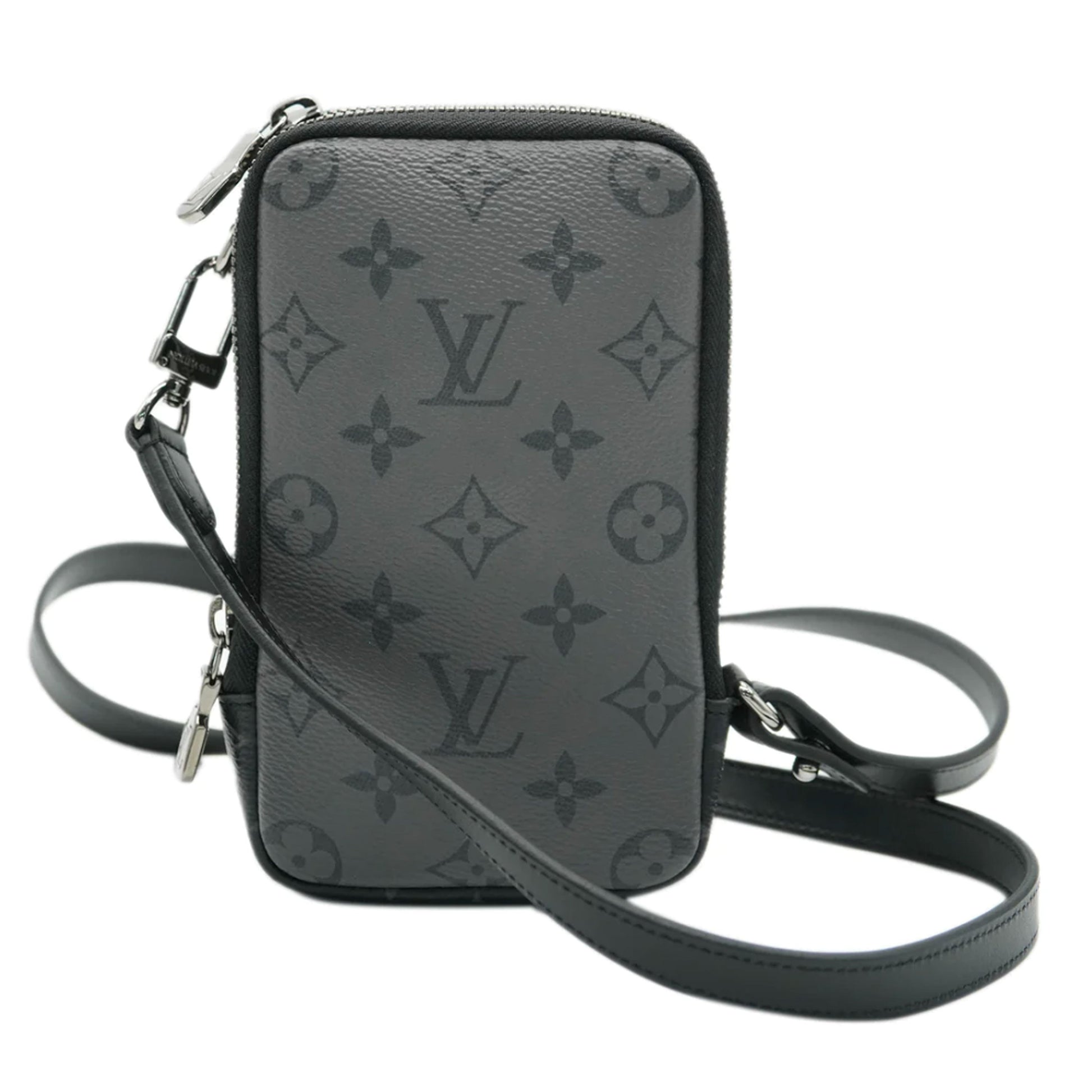 Louis Vuitton Reverse Monogram Eclipse Canvas Double Phone Pouch NM