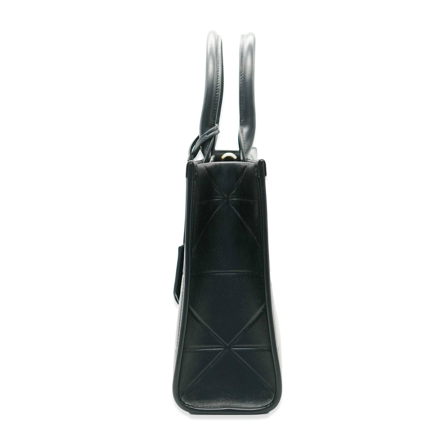 PRADA Black Soft Calfskin Small Symbole Tote