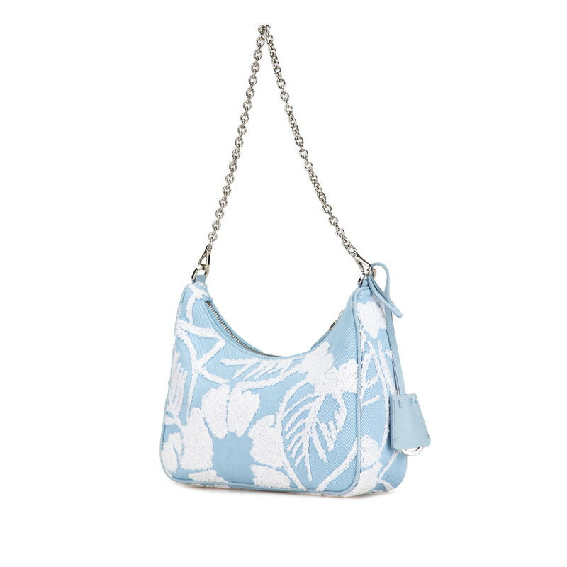 Prada Re-Edition 2000 Embroidery Canvas 2way Bag