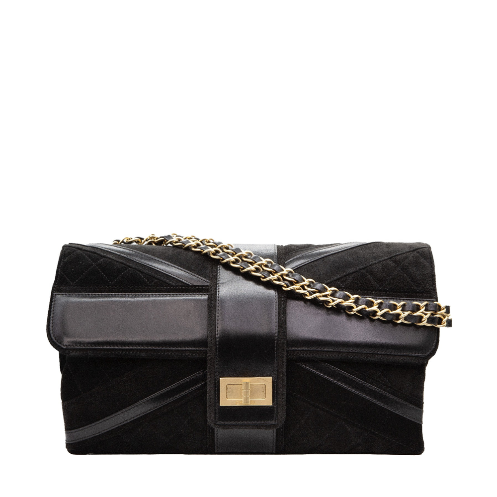 CHANEL Black Union Jack Reissue Flap Bag