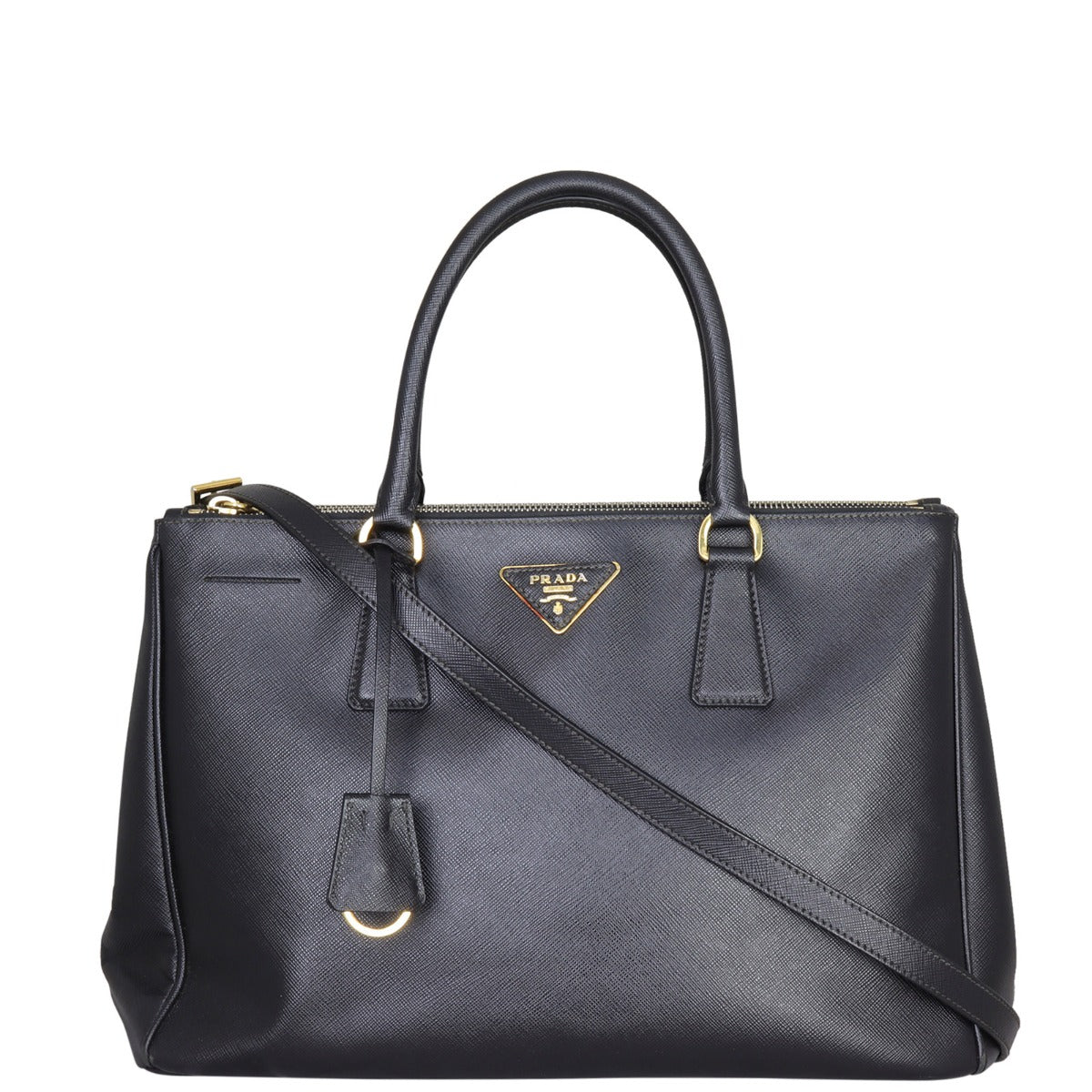 Prada Saffiano Lux Galleria Double Zip Tote Medium