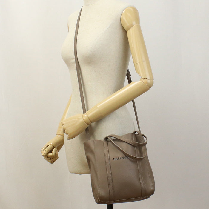 BALENCIAGA 551815 XXS Tote Bag Every day Shoulder bag Calfskin brown Women