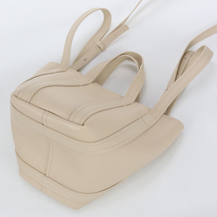 BALENCIAGA 672793 XS North-South Everyday 2way Handbag Calfskin Beige