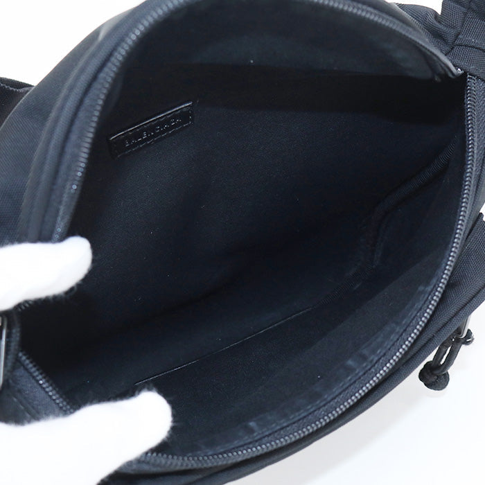 BALENCIAGA 482389 Belt bag Explorer Waist bag Nylon black mens