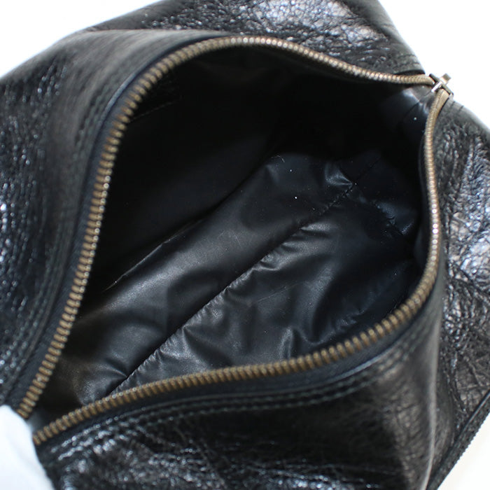 BALENCIAGA 439714 Clutch bag Pouch leather Black mens