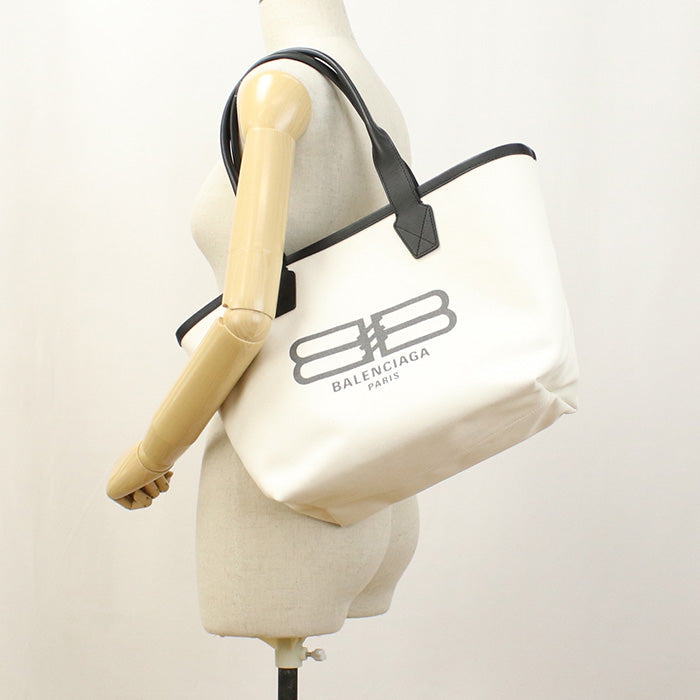 BALENCIAGA 692068 2108S 9260 Small Tote Bag jumbo Tote Bag canvas White unisex