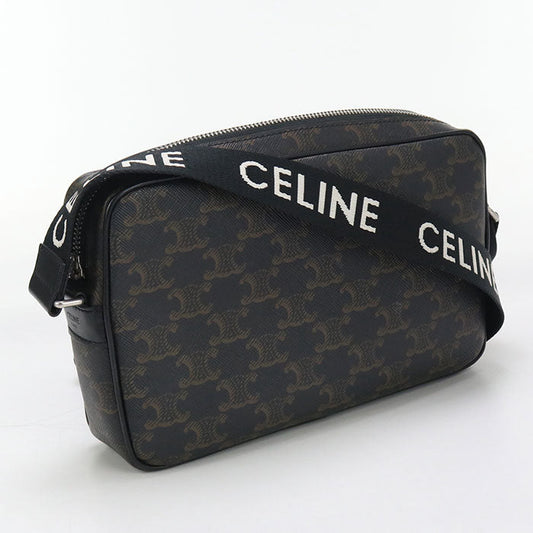 CELINE 19450 2CIM.38OG Medium messenger Triomphe Shoulder Bag black Women