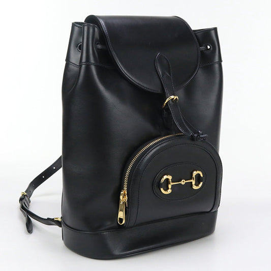 GUCCI 620849 Backpack Gucci Horsebit 1955 Backpack leather black Women