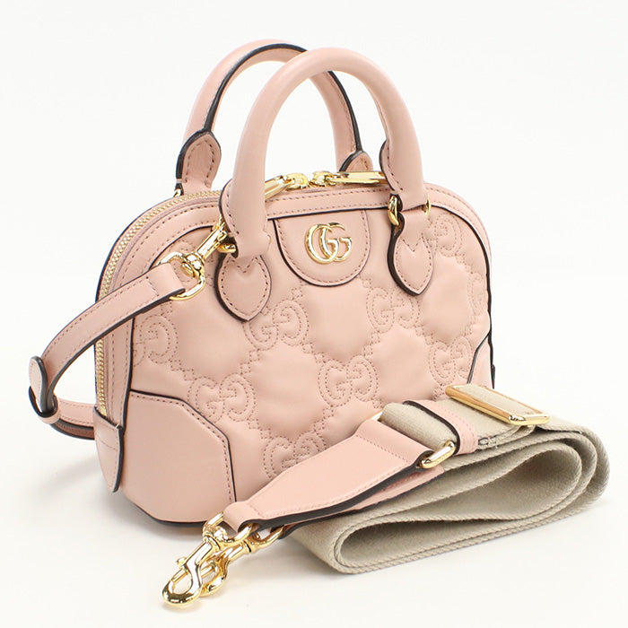 GUCCI 727793 UM8HG 5941 Handbag GG matelasse handbag leather pink Women