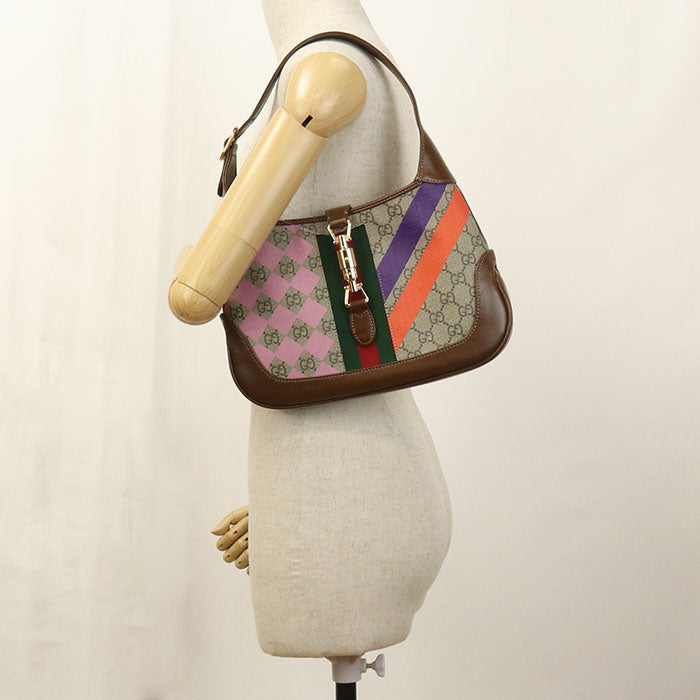 GUCCI 636706 Shoulder Bag Gucci Jackie 1961 Medium bag GG Supreme Multicolor Women