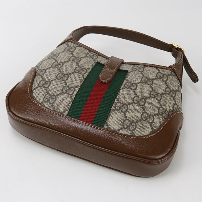 GUCCI 637092 Mini bag Gucci Jackie 1961 Handbag GG Supreme beige Women