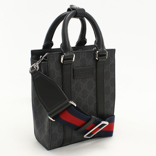 GUCCI 415721 Tote Bag GG Supreme Web Line Mini Tote Bag PVC black mens(unisex)