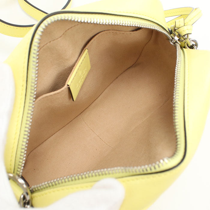 GUCCI 634936 GG Marmont Diagonal shoulder bag Shoulder Bag leather yellow Women