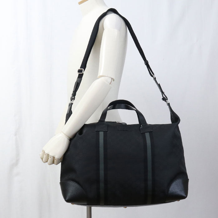 GUCCI 449180 Boston bag GG nylon Boston bag Nylon black unisex
