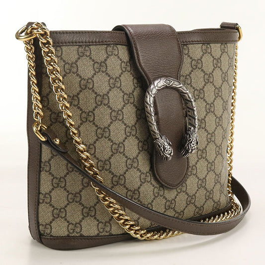 GUCCI 499622 Shoulder Bag Duonysus ChainShoulder Bag GG Supreme beige Women