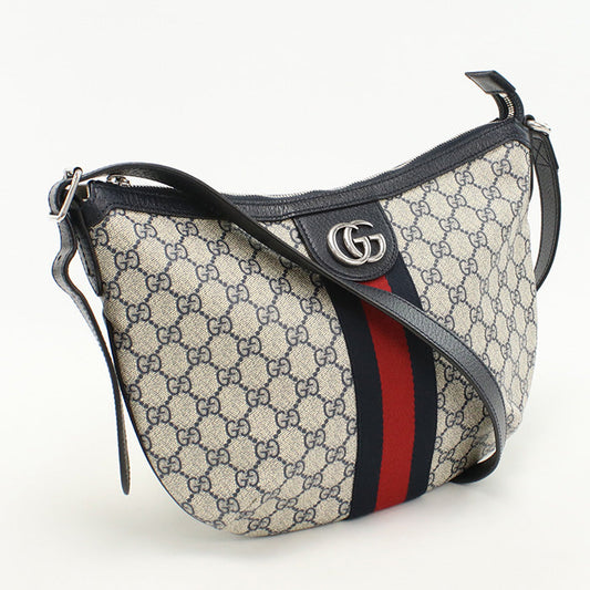 GUCCI 598125 Ofidia medium Shoulder Bag GG Supreme Navy mens(unisex)