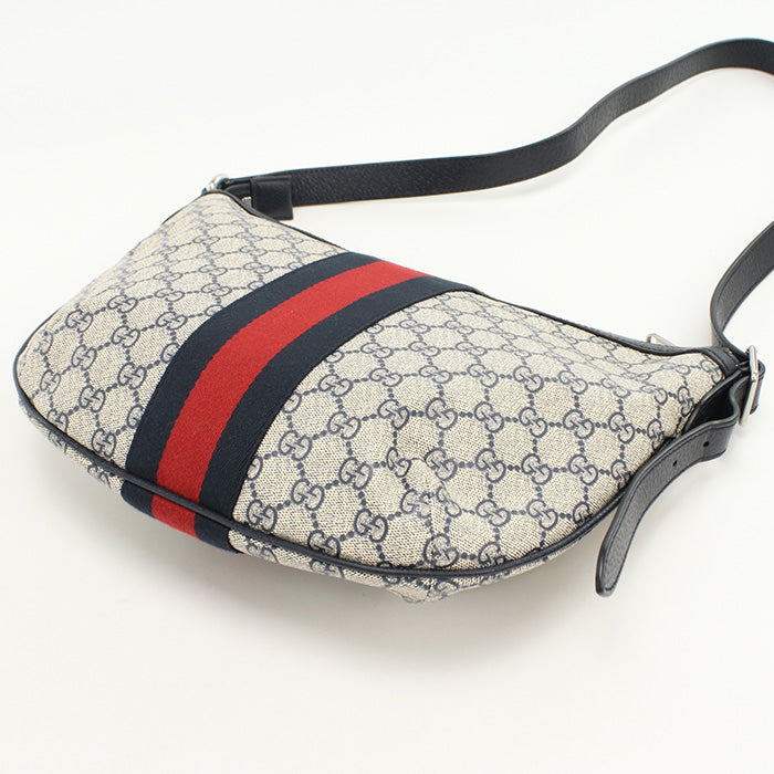 GUCCI 598125 Ofidia medium Shoulder Bag GG Supreme Navy mens(unisex)