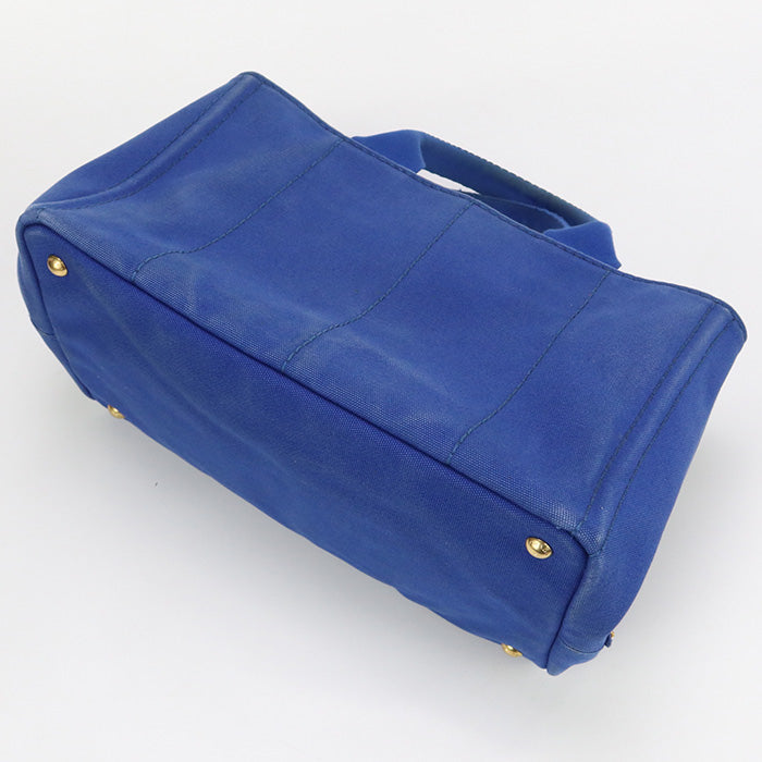 PRADA BN1877 ZKI F0215 Tote Bag Canapa canvas blue Women