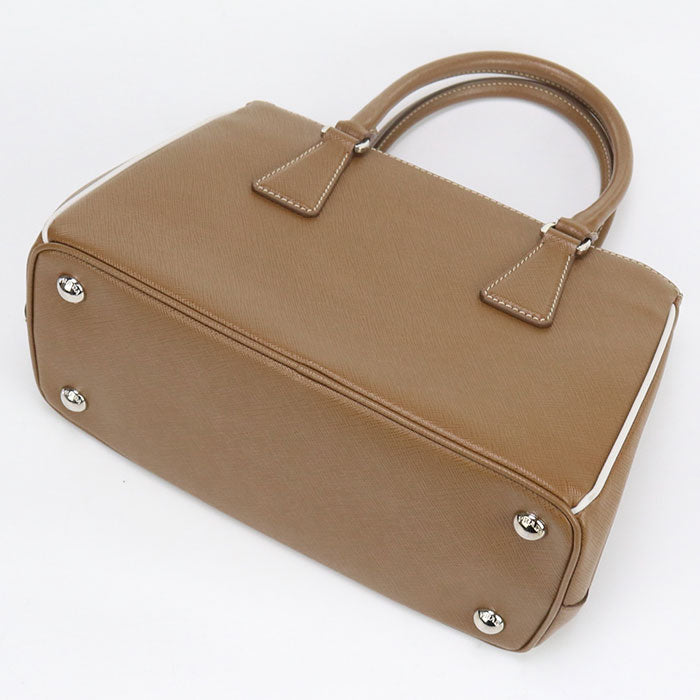 PRADA 1BA896 Saffiano leather small bag Galleria Tote Bag leather brown Women