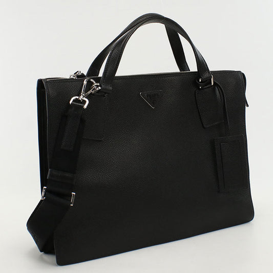 PRADA 2VG041 2WAYTote Bag/hand bag leather Black mens
