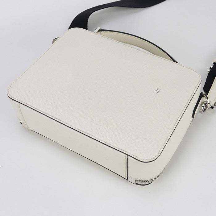 PRADA PR89904 Saffiano Leather Bag Brick Handbag white mens
