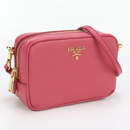 PRADA 1BH079 Shoulder Bag Safiano Mini Shoulder Bag leather pink Women