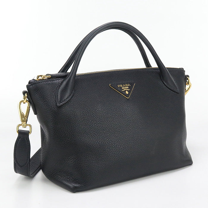 PRADA 1BA111 Handbag/2WAY handbag leather black Women