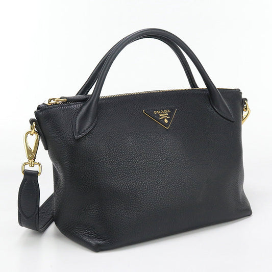 PRADA 1BA111 Handbag/2WAY handbag leather black Women