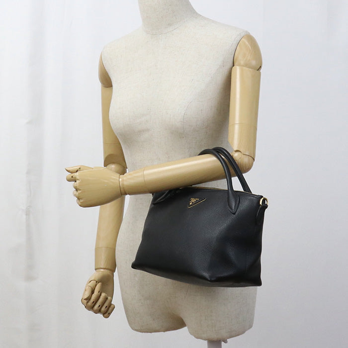 PRADA 1BA111 Handbag/2WAY handbag leather black Women