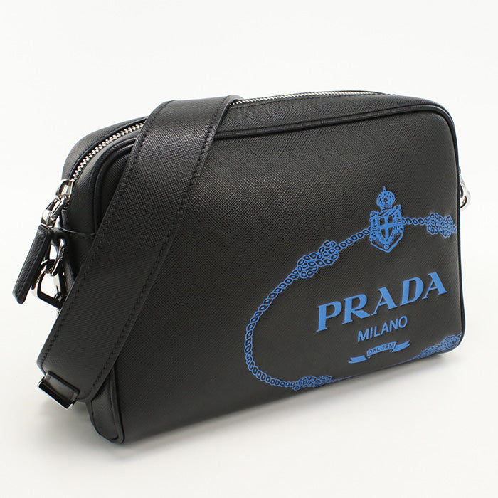 PRADA 2VH063 With logo Safiano Shoulder Bag leather mens(unisex)