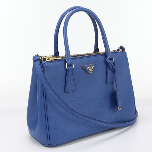 PRADA 1BA863 Tote Bag Safiano 2WAYTote Bag leather blue Women