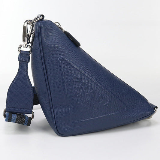 PRADA 2VH155 Shoulder Bag Triangle Shoulder Diagonal shoulder bag leather blue mens