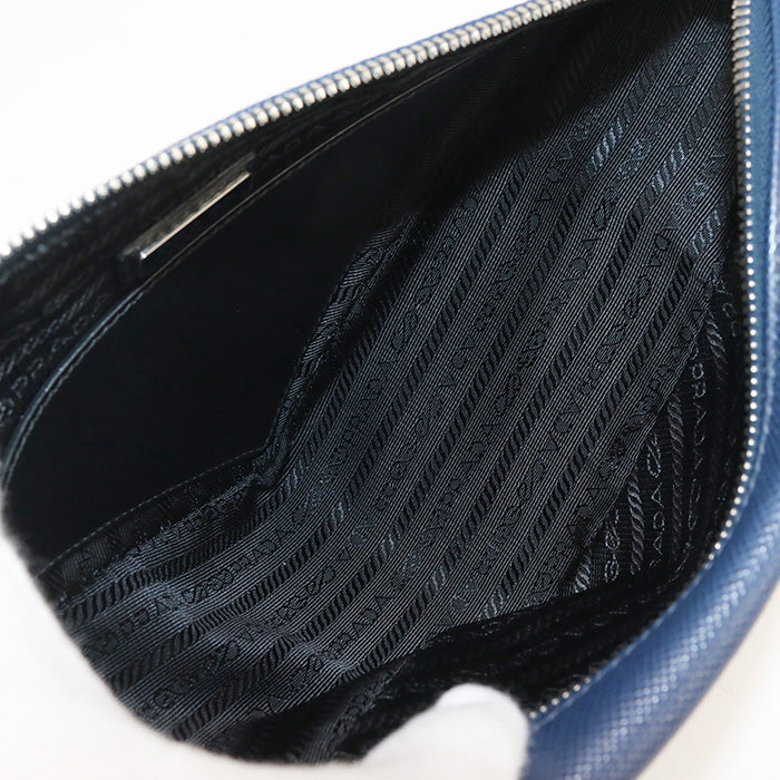 PRADA 2VH155 Shoulder Bag Triangle Shoulder Diagonal shoulder bag leather blue mens