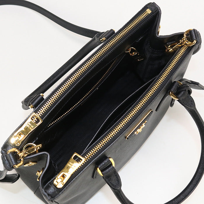 PRADA 1BA863 Tote Bag Galleria 2WAYTote Bag leather black Women