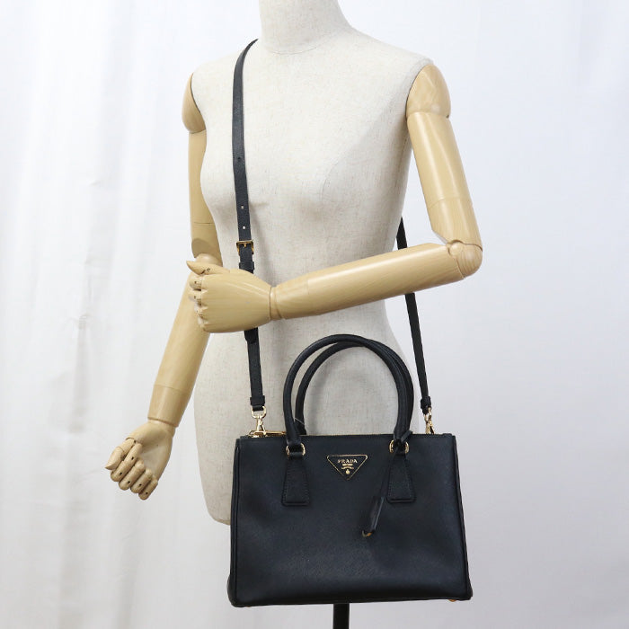 PRADA 1BA863 Tote Bag Galleria 2WAYTote Bag leather black Women
