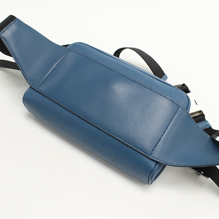 PRADA 2VL012 Belt bag body bag/Safiano leather blue mens