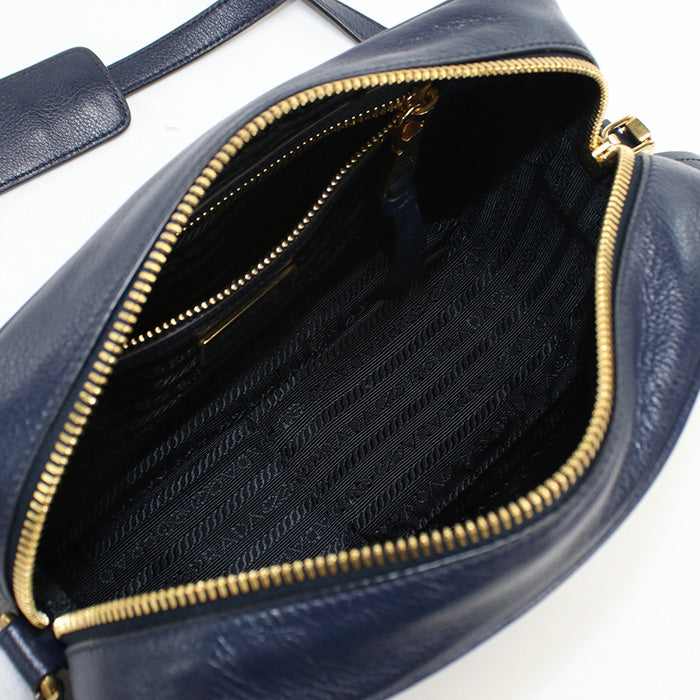 PRADA 1BH089 2EBJ F0216 Small Calfskin/Small Shoulder Bag navy Women