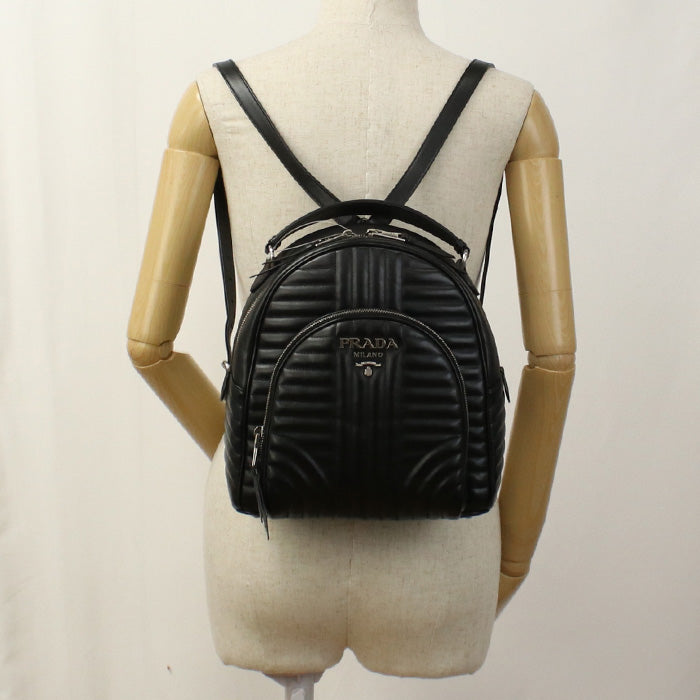 PRADA 1BZ030 2D91 F0633 Backpack Diagram Mini backpack leather black Women