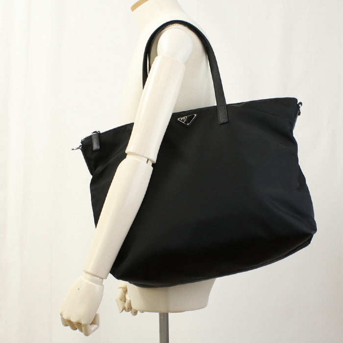 PRADA 2VG024 2WAY Tote Bag Nylon black mens