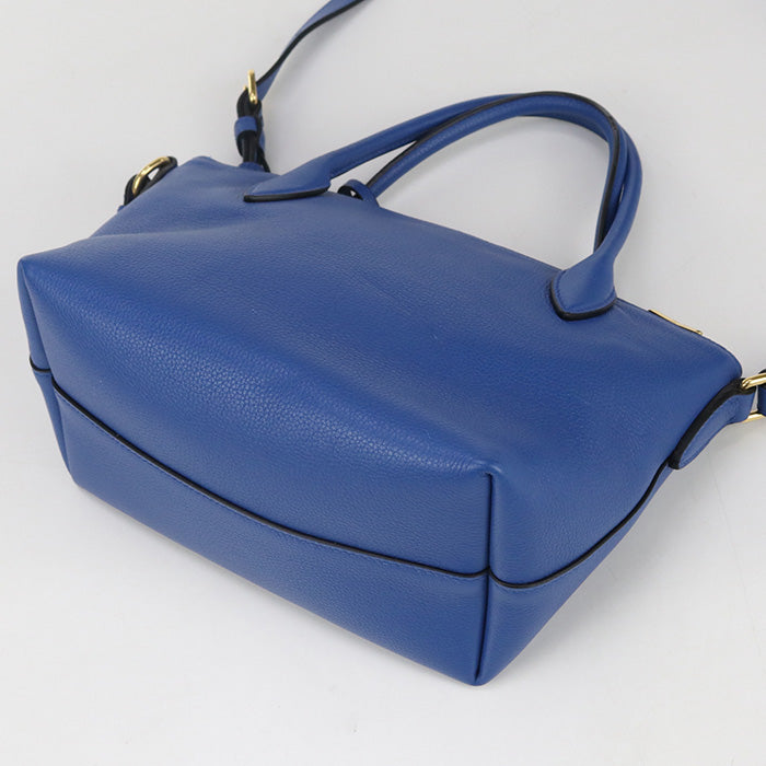 PRADA 1BA111 2WAY Handbag shoulder Safiano leather blue Women