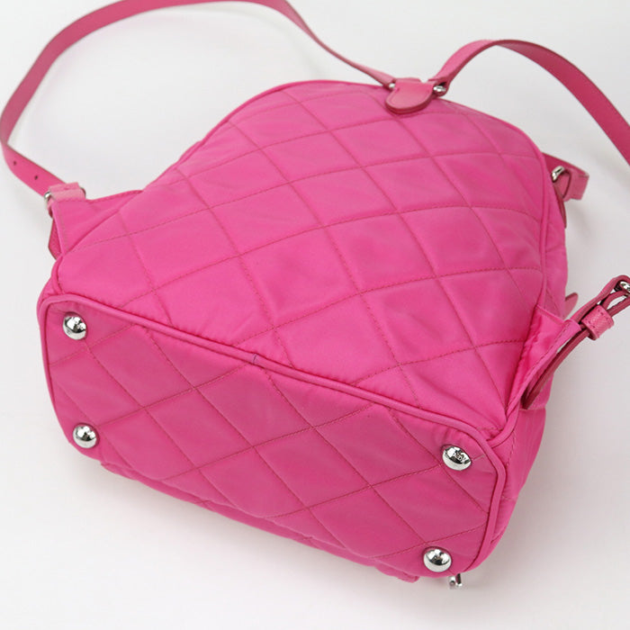 PRADA 1BZ066 2AS3 F0029 Backpack Backpack Nylon pink Women