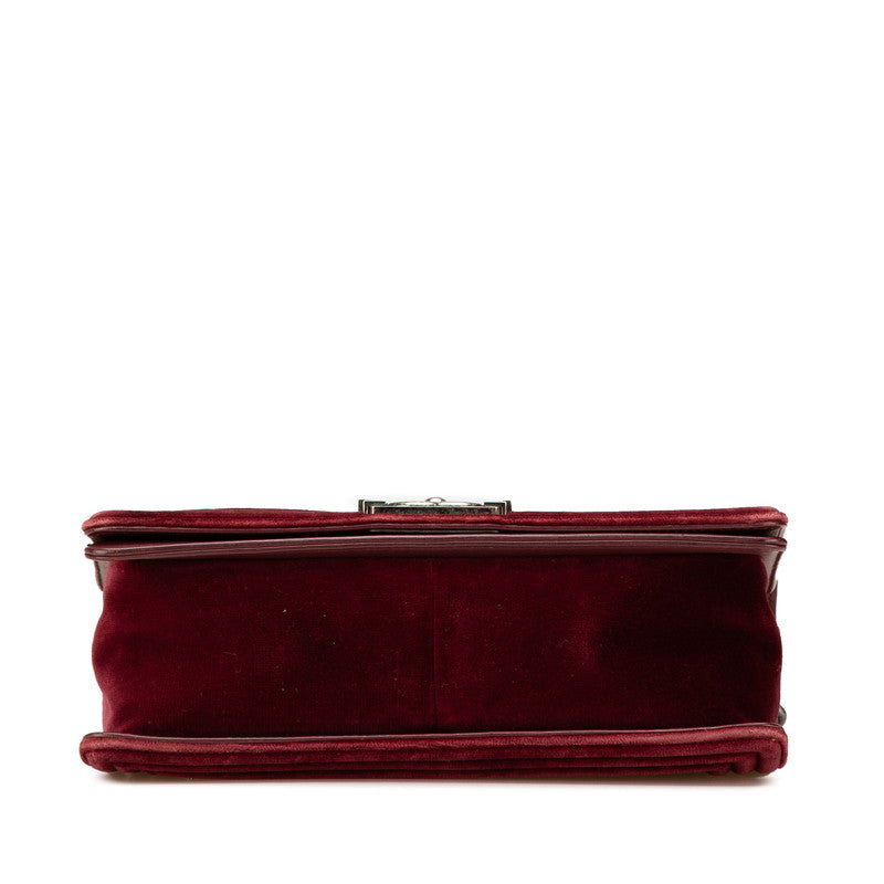 Chanel Boy Chanel Velour Shoulder Bag Classic Flap