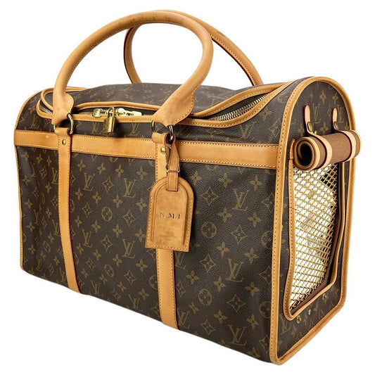 LOUIS VUITTON Monogram Sac Chien Pet Carrier 50