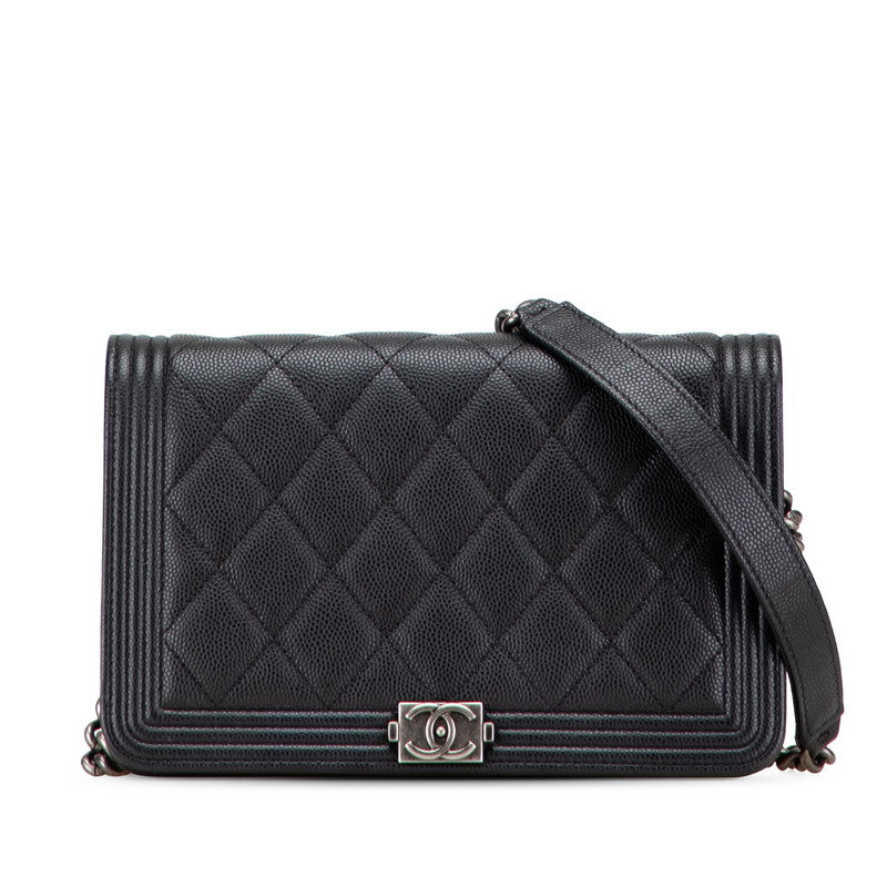 Chanel Boy Chanel Caviar Skin Shoulder Bag
