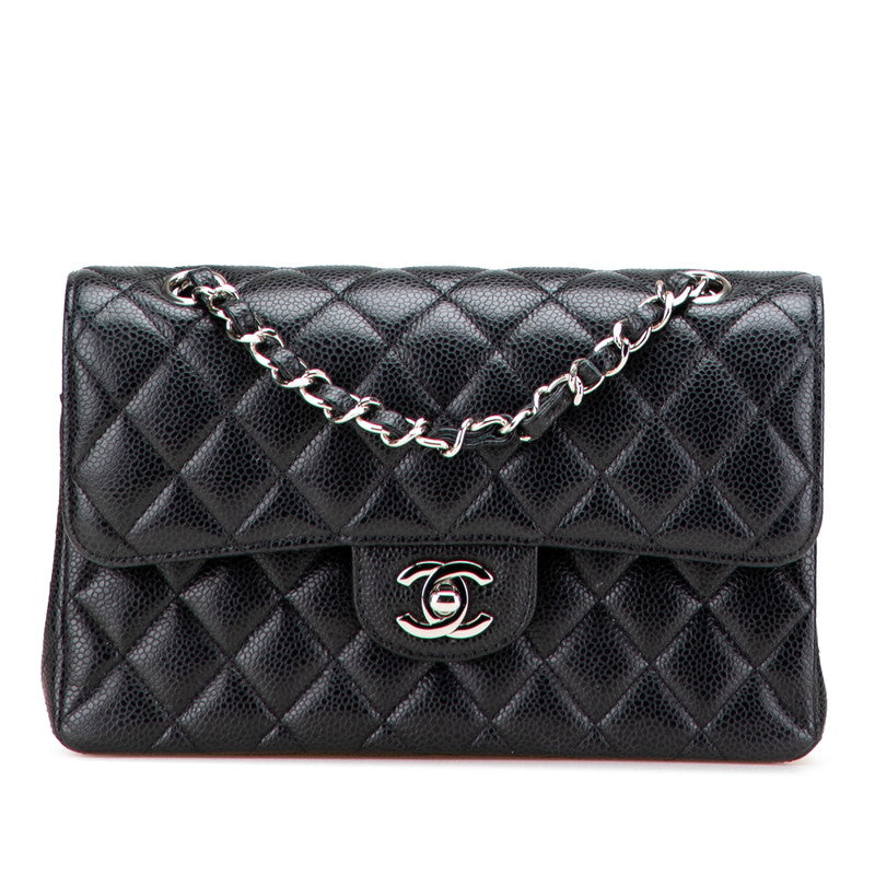 Chanel Matelasse 23 Caviar Double Flap Chain Shoulder Bag