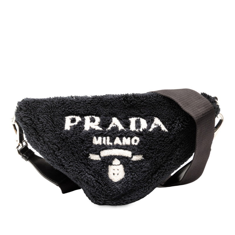 Prada Terry Triangle Fabric Shoulder Bag