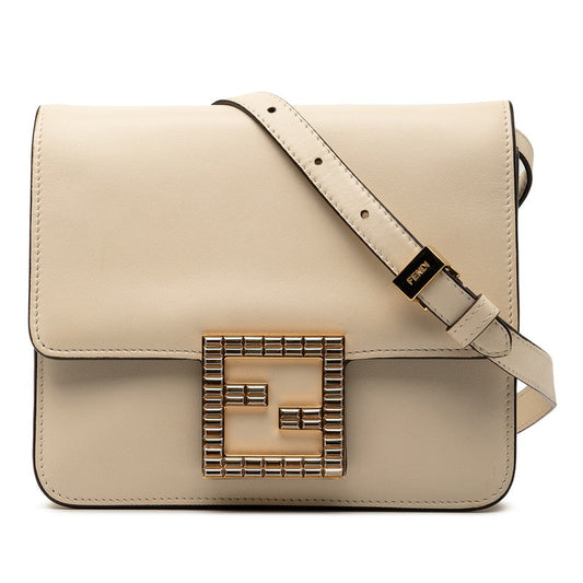 Fendi FAB Leather Shoulder Bag