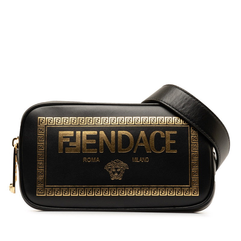 Fendi Fendace Leather Shoulder Bag